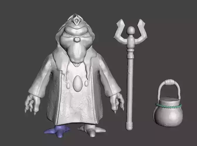 STL File 3D Ewoks Moorag 3D Print Model 3D OBJ 3D print model 3D print model