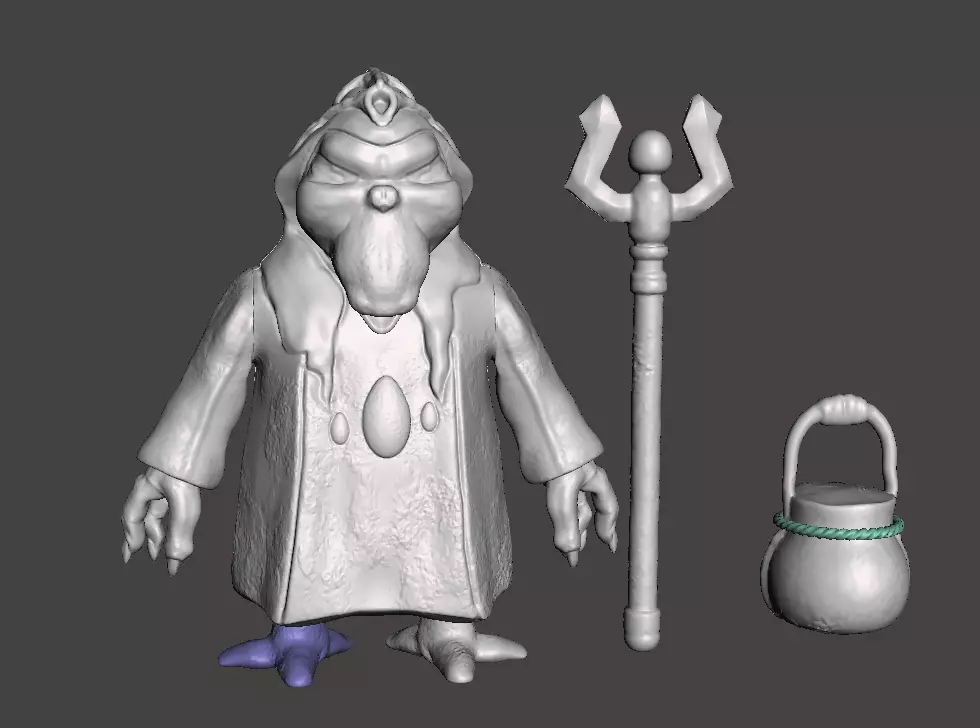 STL File 3D Ewoks Moorag 3D Print Model 3D OBJ 3D print model 3D print model