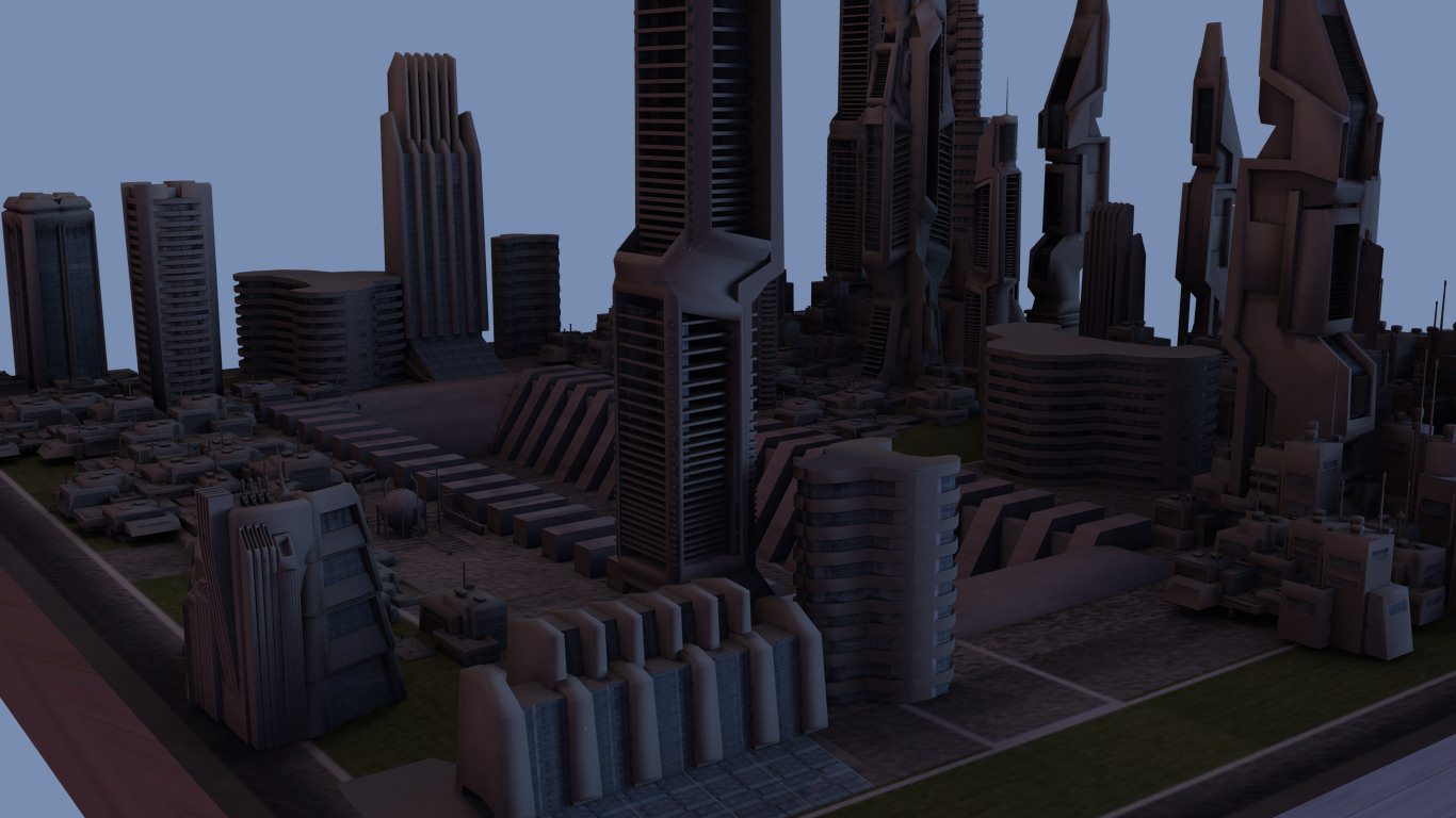 Spark City 3D model_1