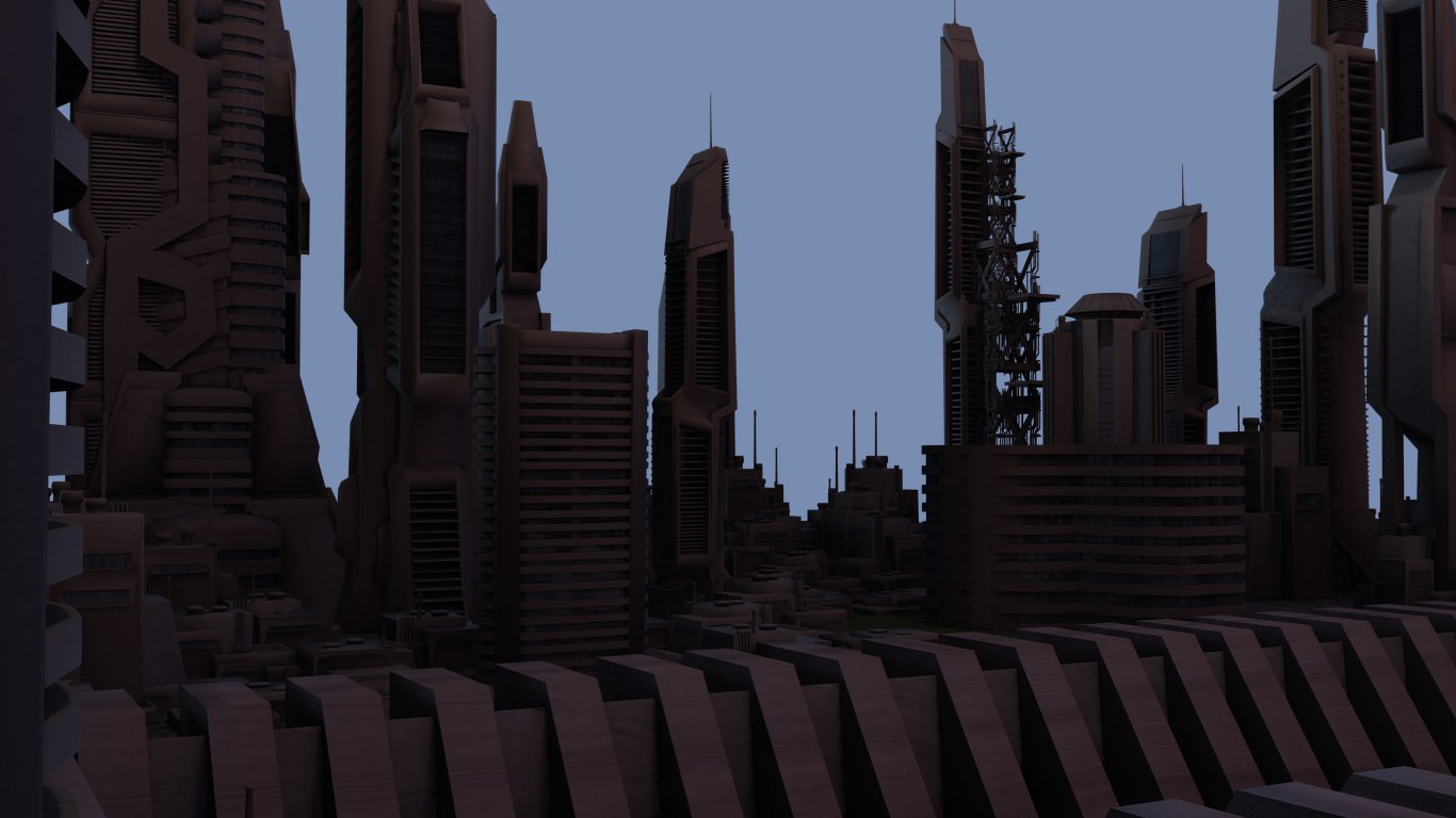 Spark City 3D model_2