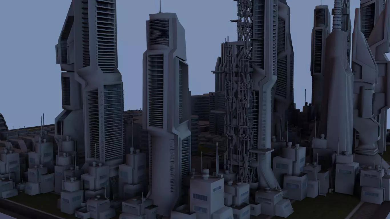 Spark City 3D model_0