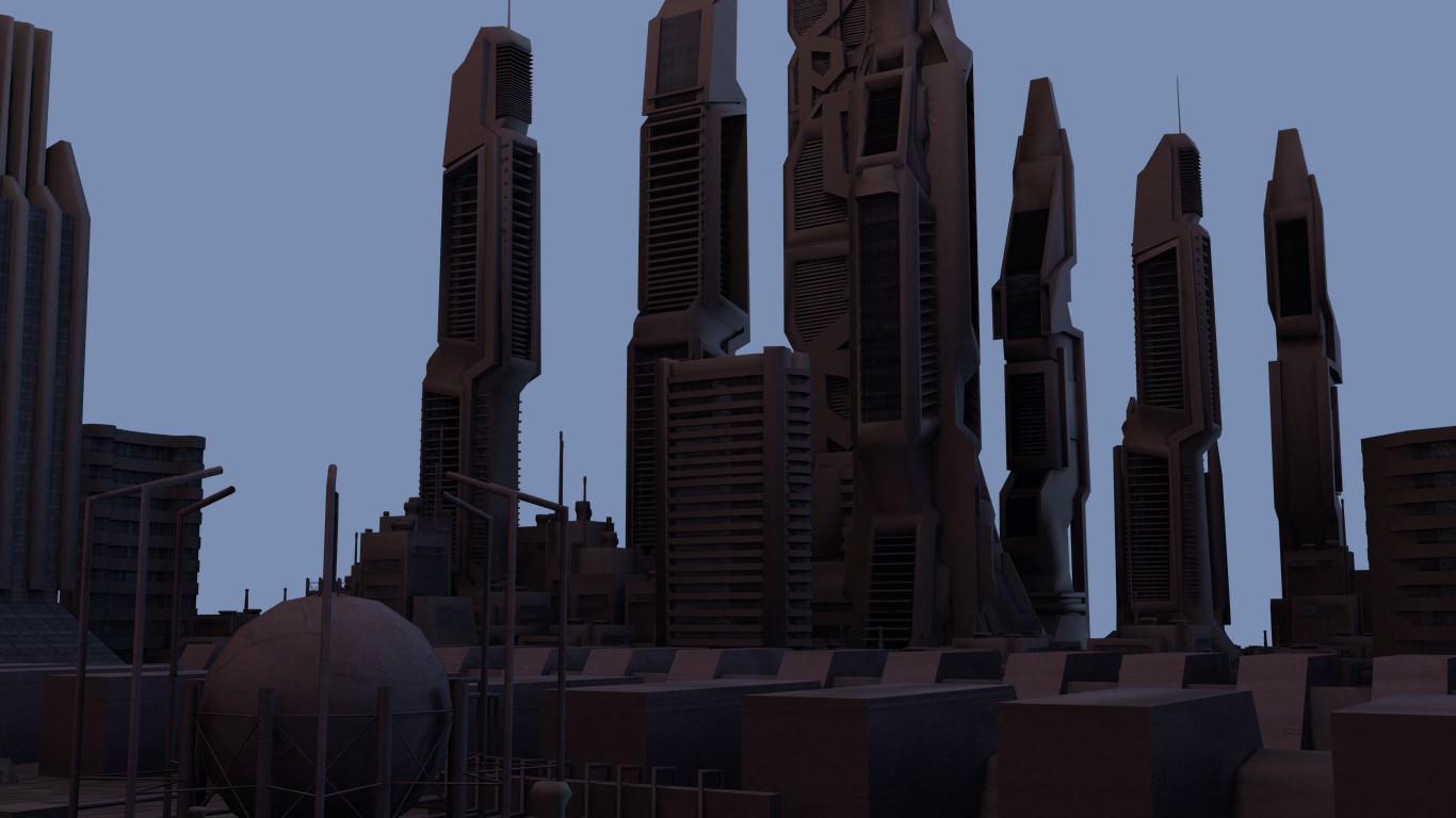 Spark City 3D model_3