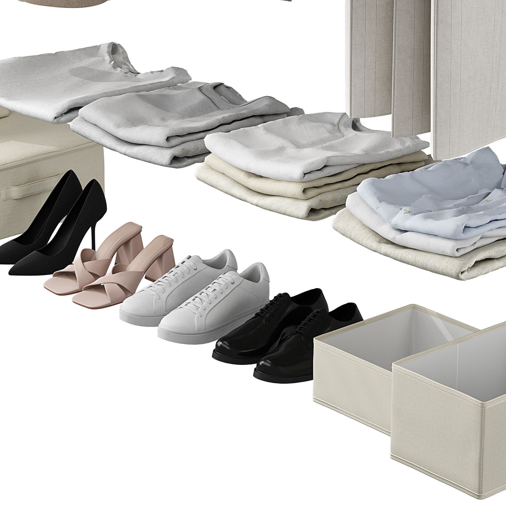 Clothes for Wardrobe Set 02 3D model_5