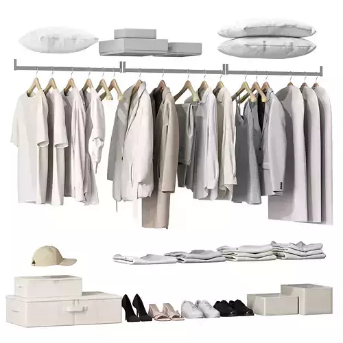 Clothes for Wardrobe Set 02 3D model