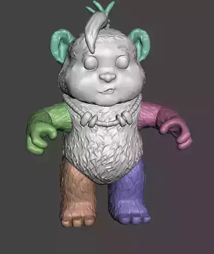 STL File 3D Ewoks Nippet 3D Print Model 3D OBJ 3D print model