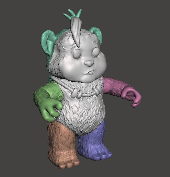 STL File 3D Ewoks Nippet 3D Print Model 3D OBJ 3D print model 3D print model_7