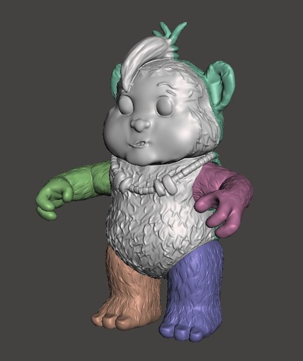 STL File 3D Ewoks Nippet 3D Print Model 3D OBJ 3D print model 3D print model_1