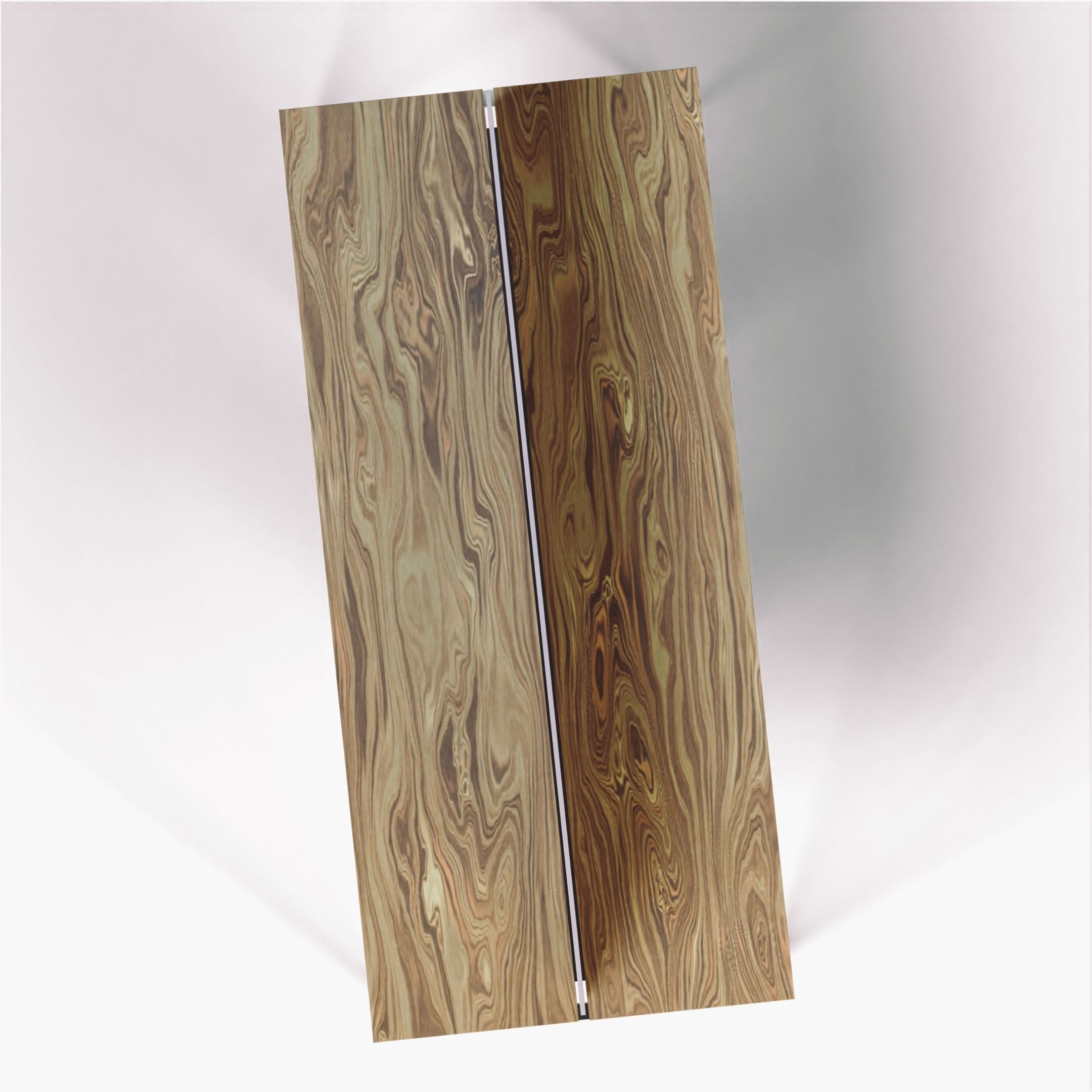 Shared Office Desk Free low-poly 3D model_3