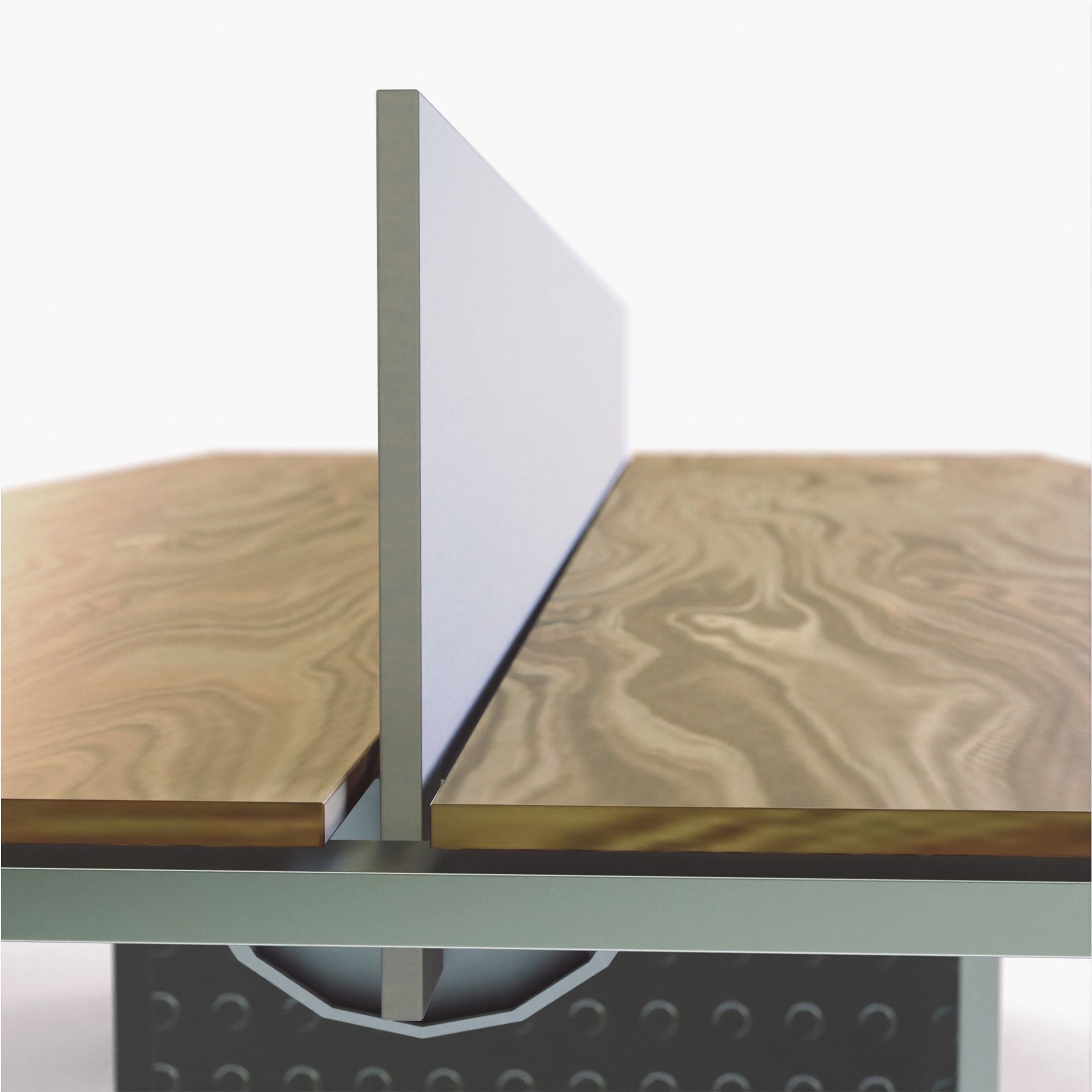 Shared Office Desk Free low-poly 3D model_4