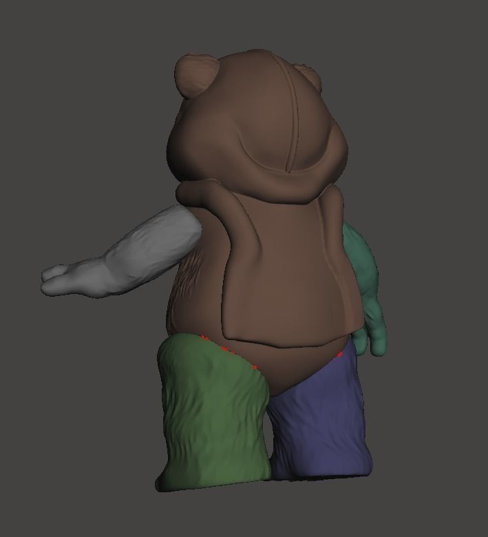 STL File 3D Ewoks Princess Kneesa 3D Print Model 3D OBJ 3D print 3D print model_4