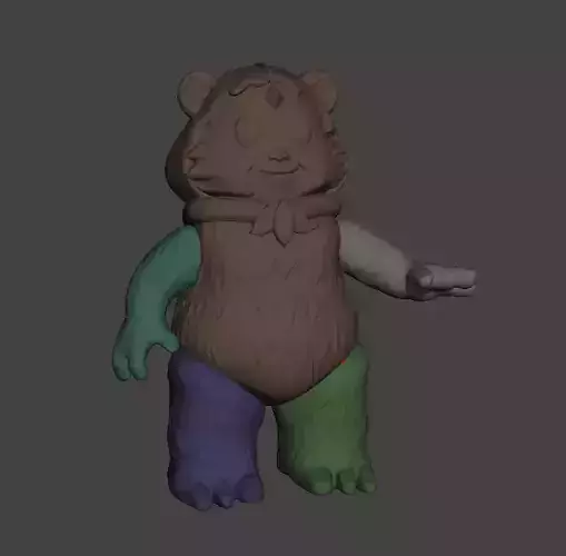 STL File 3D Ewoks Princess Kneesa 3D Print Model 3D OBJ 3D print