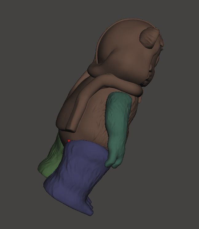 STL File 3D Ewoks Princess Kneesa 3D Print Model 3D OBJ 3D print 3D print model_2