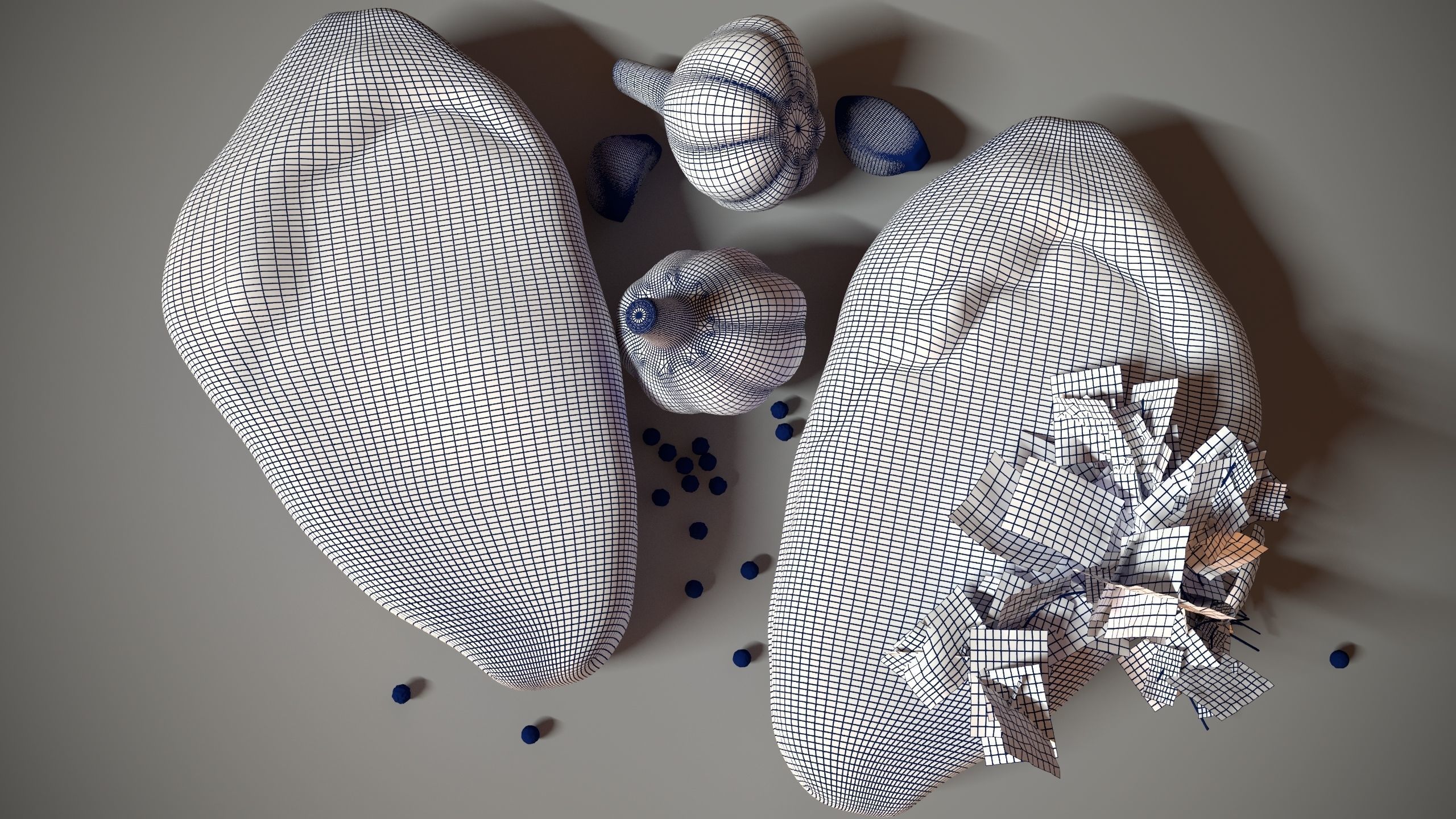 Meat with garlic and parsley 3D model_5