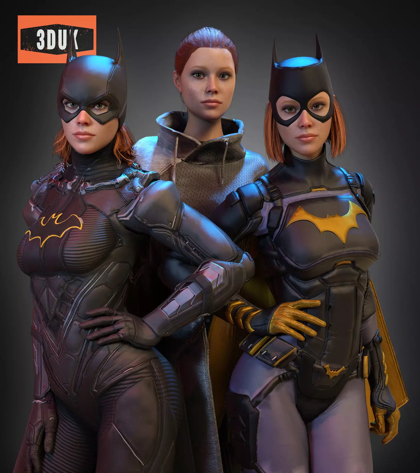 Batgirl Gotham Knights For G8F - PACK 2 For Genesis 8 Female 3D model