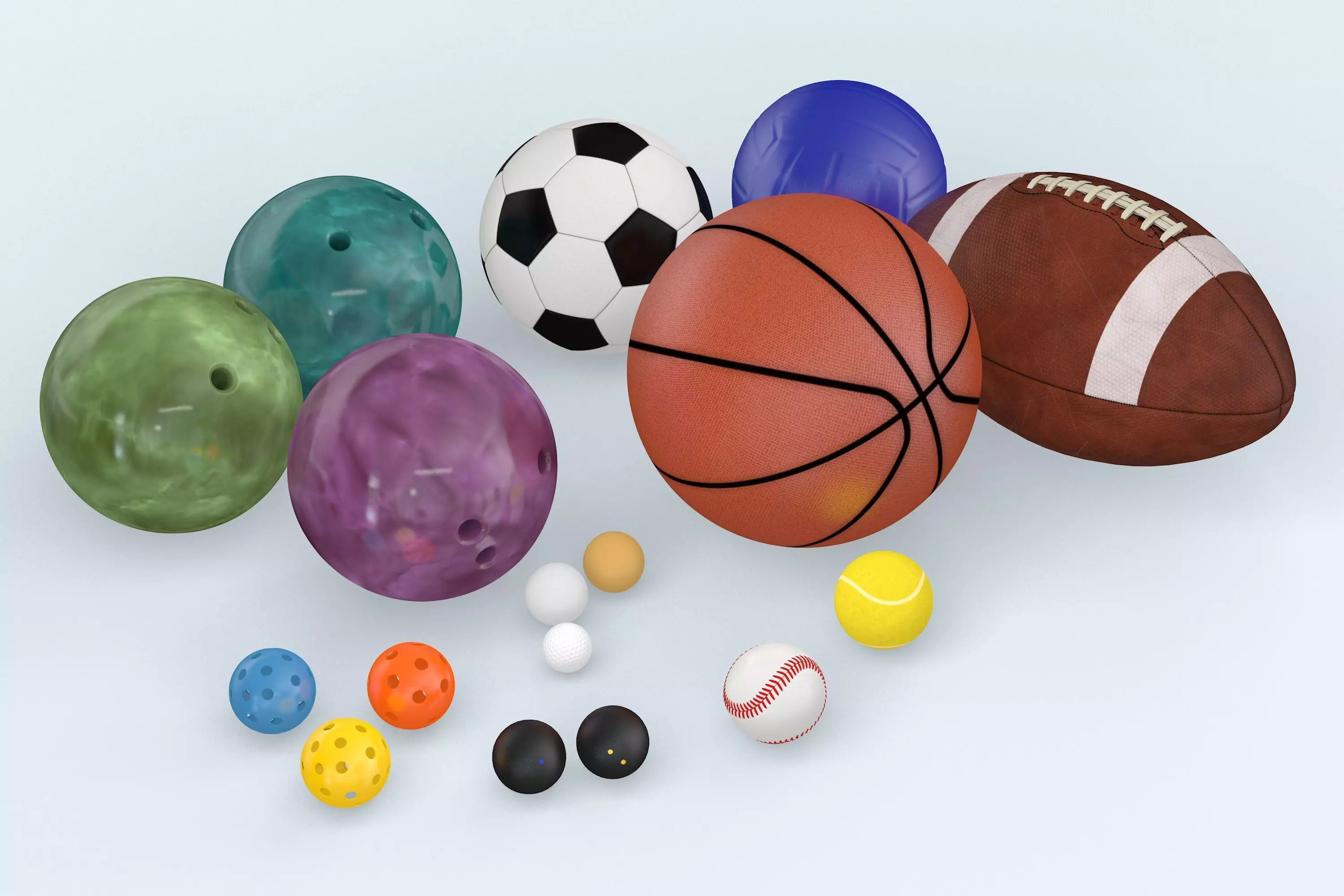 Sport Balls  3D model_0