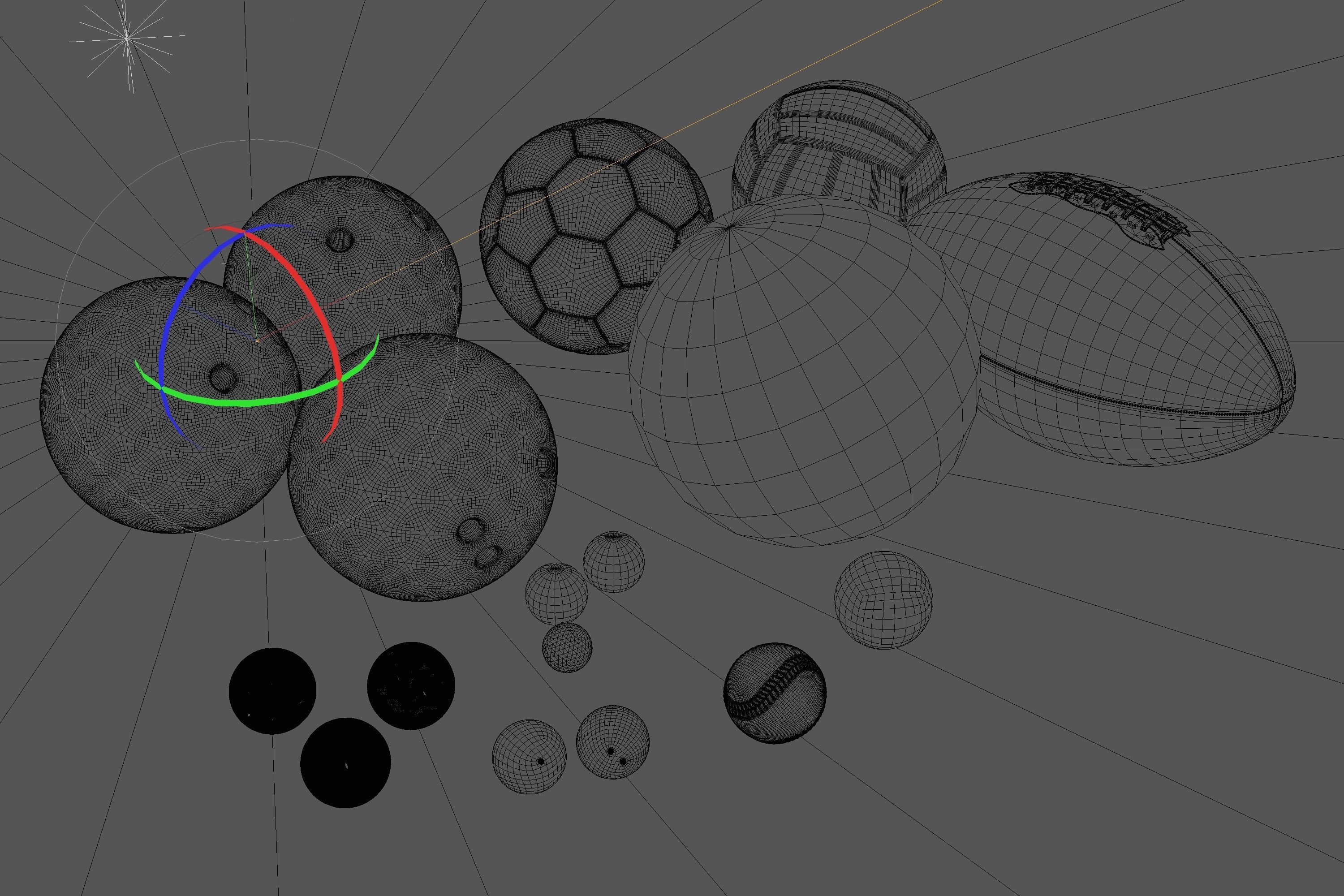 Sport Balls  3D model_5