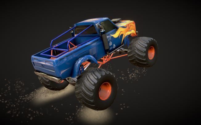 Monster Truck 3D model 3D model_3