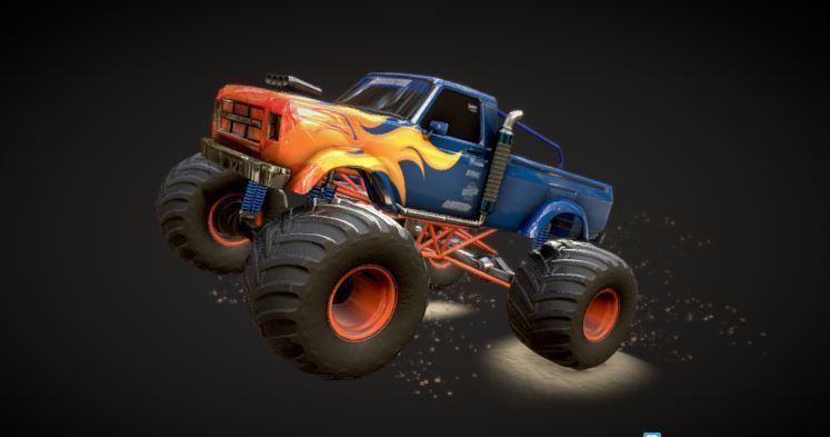 Monster Truck 3D model 3D model_2