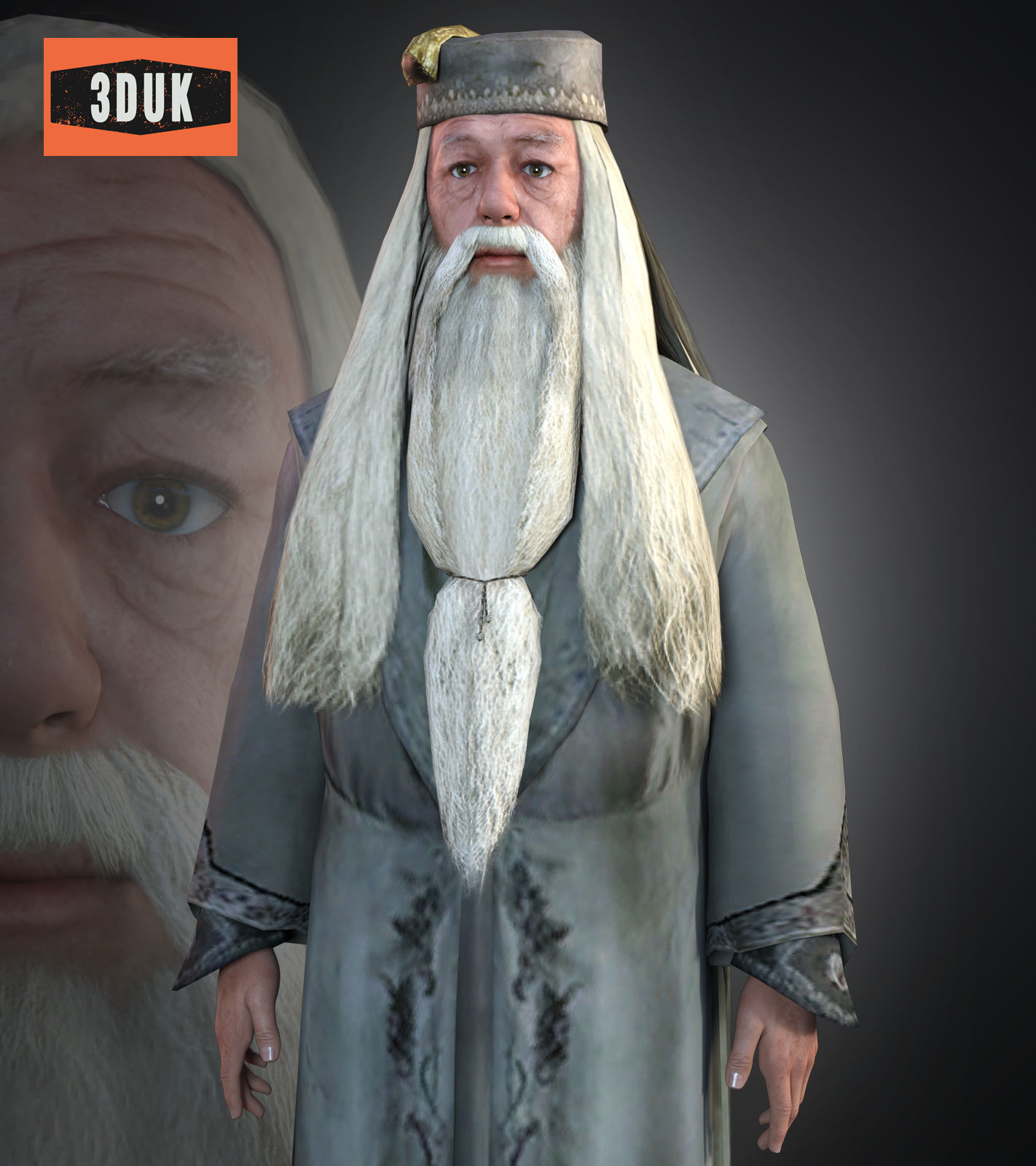 HP Dumbledone For Genesis 8 Male 3D model_1