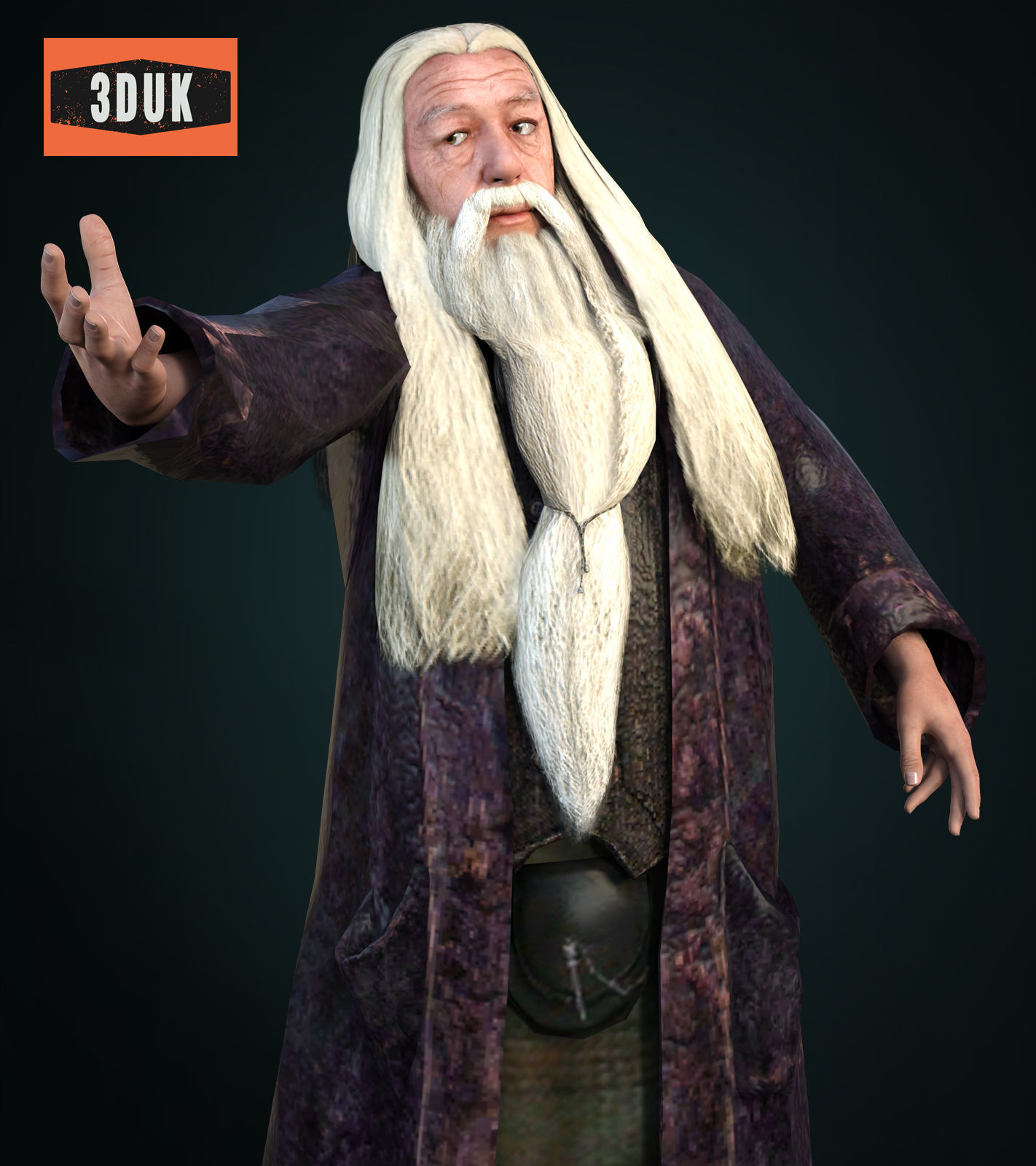 HP Dumbledone For Genesis 8 Male 3D model_3