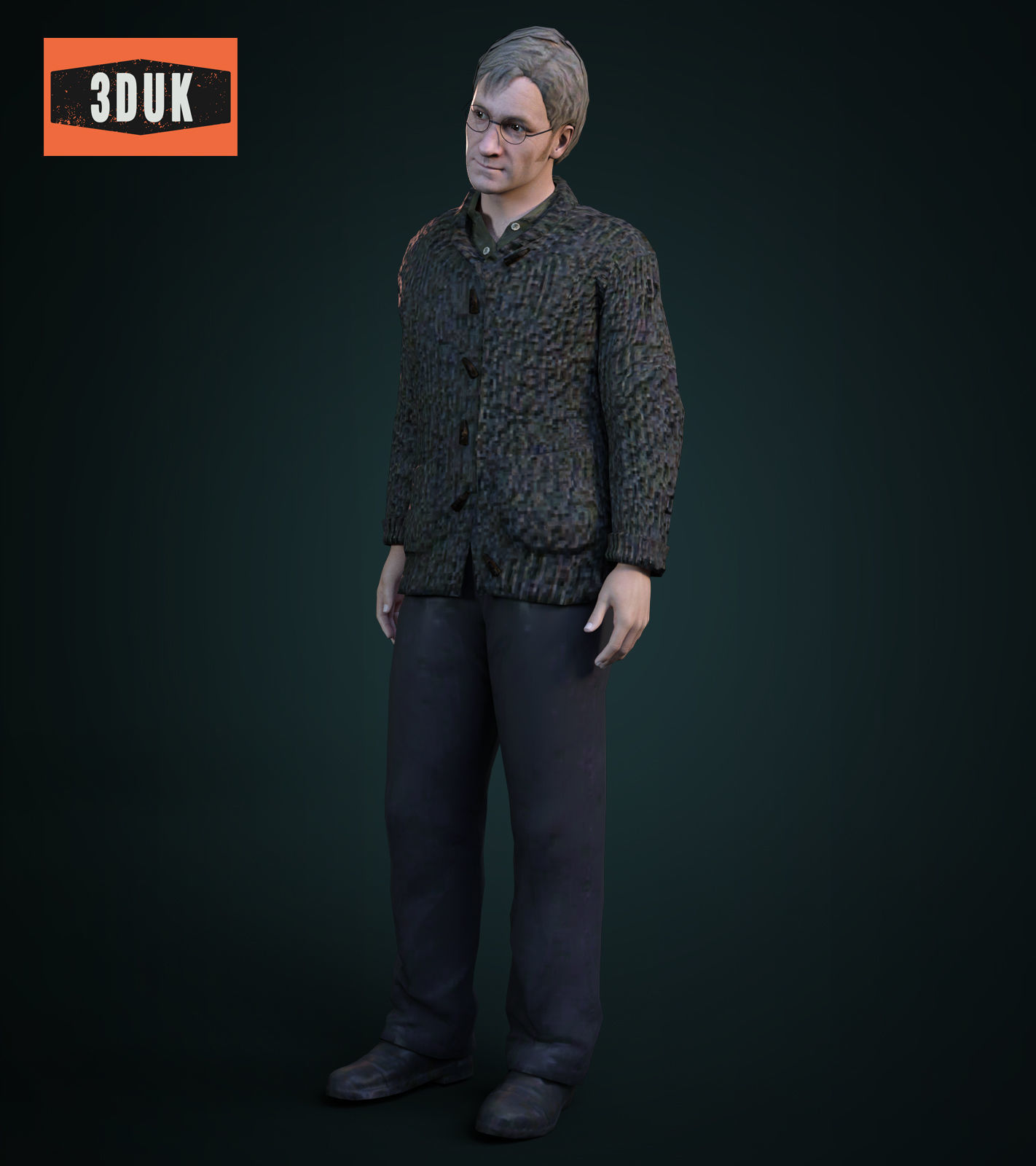 HP James Potter For Genesis 8 Male 3D model_3