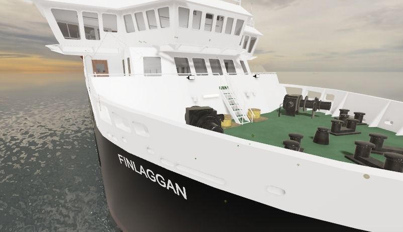 RO RO Ferry Vessel Caledonian MacBrayne  3D model_6