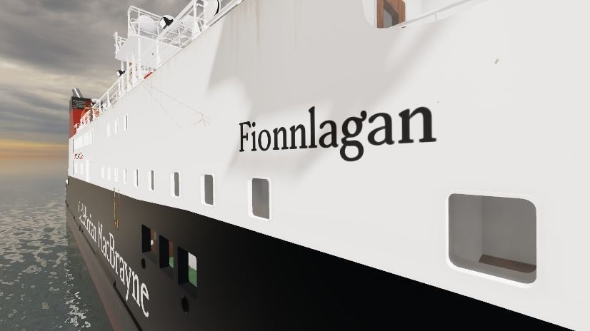 RO RO Ferry Vessel Caledonian MacBrayne  3D model_2