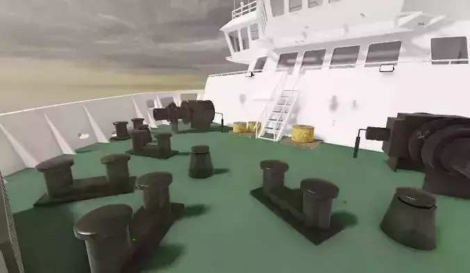 RO RO Ferry Vessel Caledonian MacBrayne  3D model