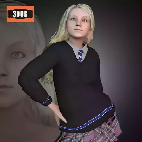 HP Luna Lovegood For Genesis 8 Female