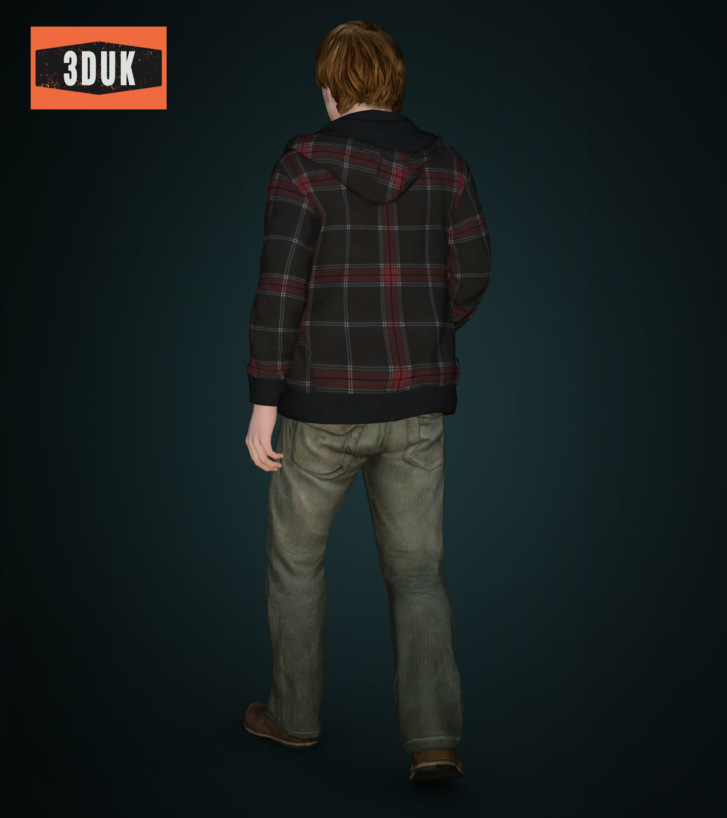 HP Ron Weasley For Genesis 8 Male 3D model_4
