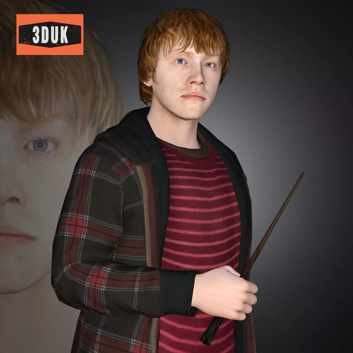 HP Ron Weasley For Genesis 8 Male 3D model_0
