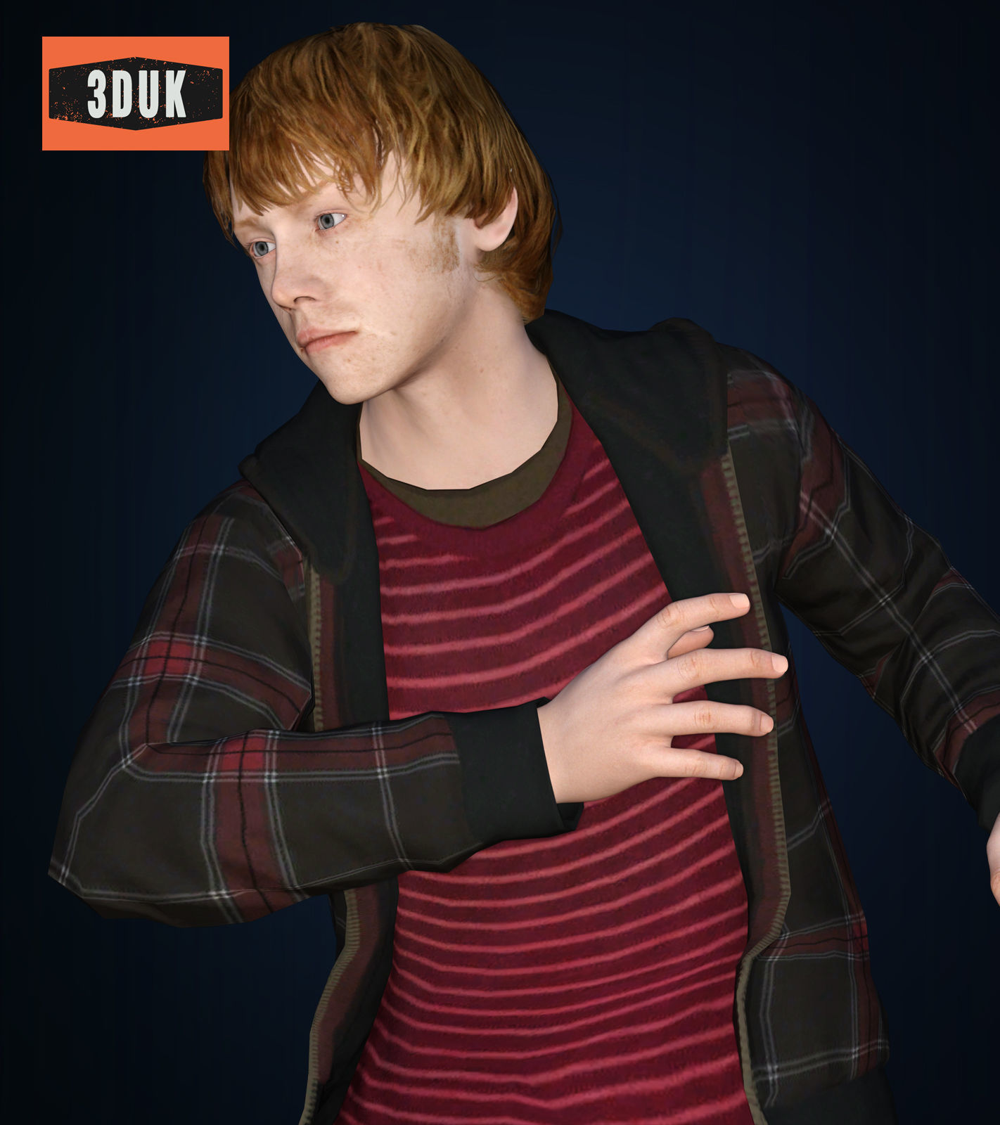 HP Ron Weasley For Genesis 8 Male 3D model_5