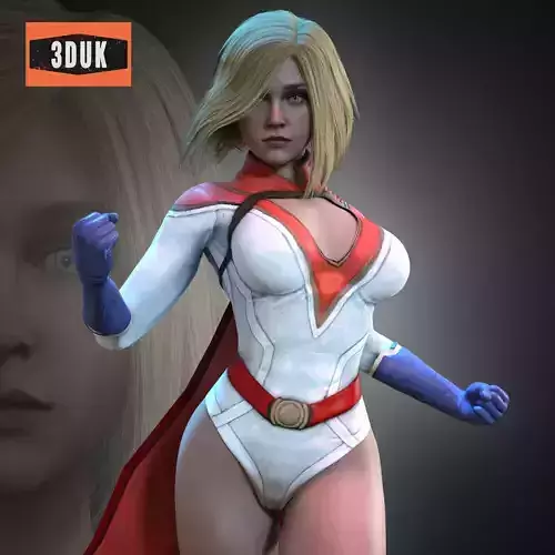 Powergirl Injustice for Genesis 8 Female 3D model