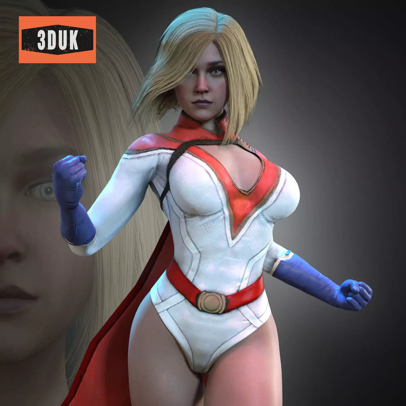 Powergirl Injustice for Genesis 8 Female 3D model_0
