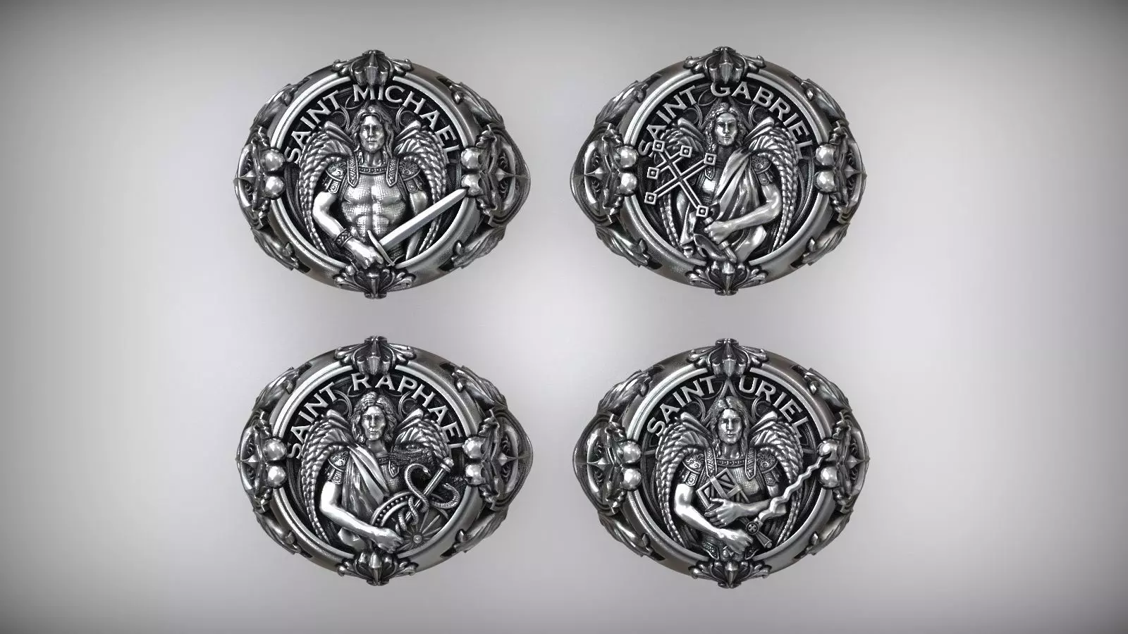 Saints Archangels Michael Gabriel Raphael Uriel Collection _0