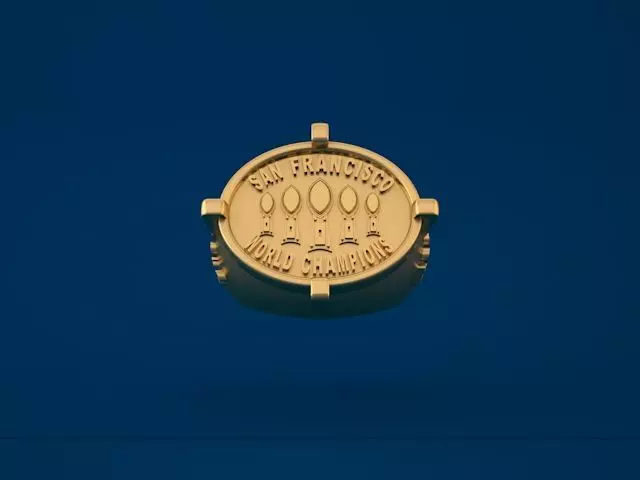 San Francisco 49 years ring 3D print model