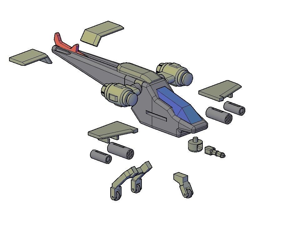 SPACE HELICOPTER - COBRA SP 2 3D print model_3