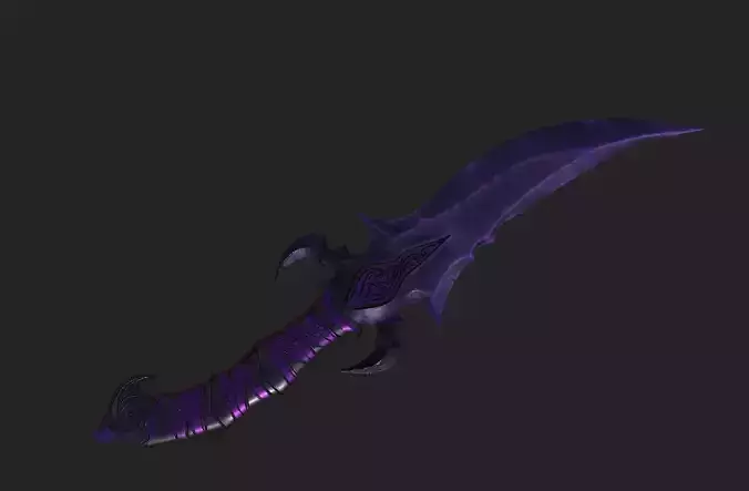Fantasy Dagger 3D Model Mid-Poly PBR Asset