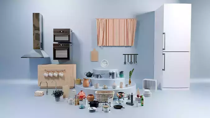 Kitchen Pack - 50 models for kitchen