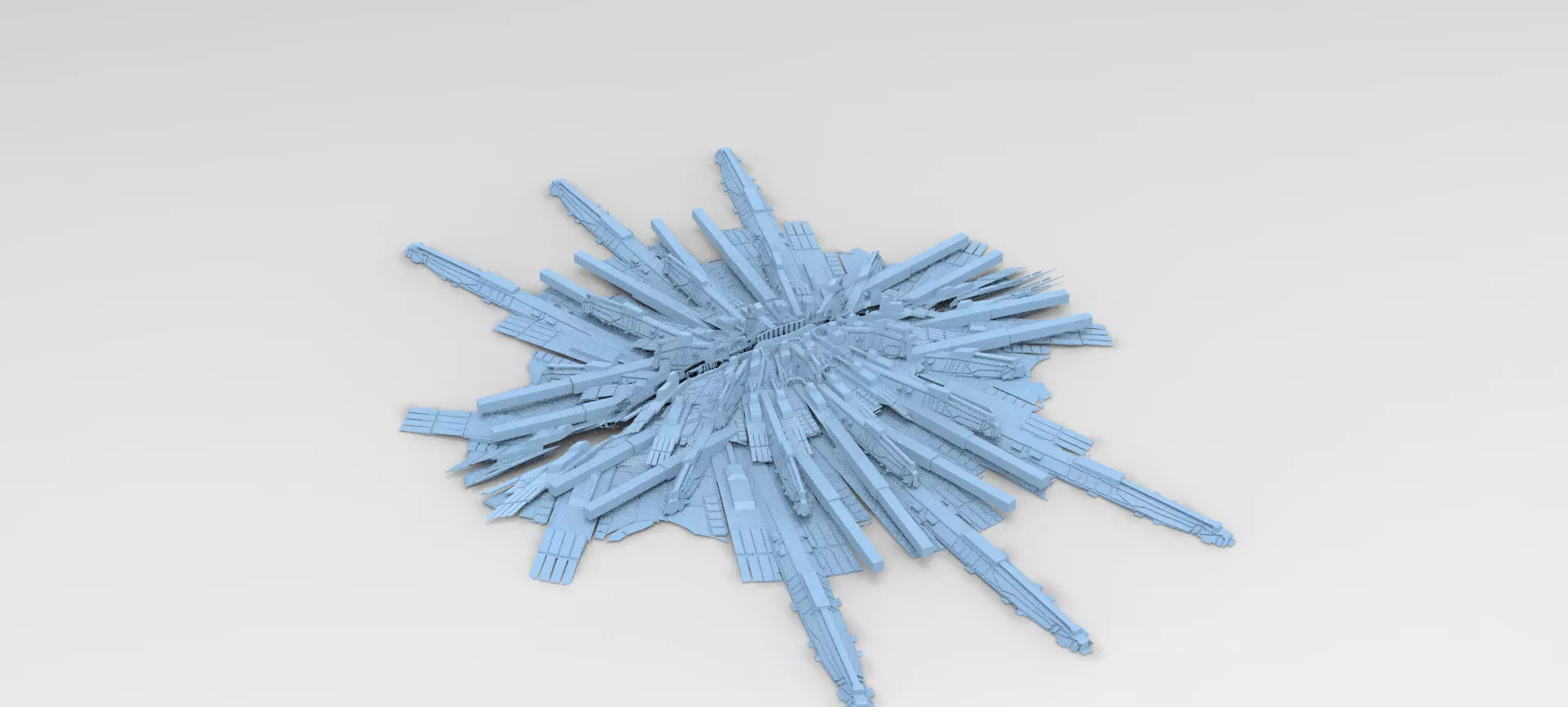 Sci fi Scorpion Claw rock 1 3D model_0