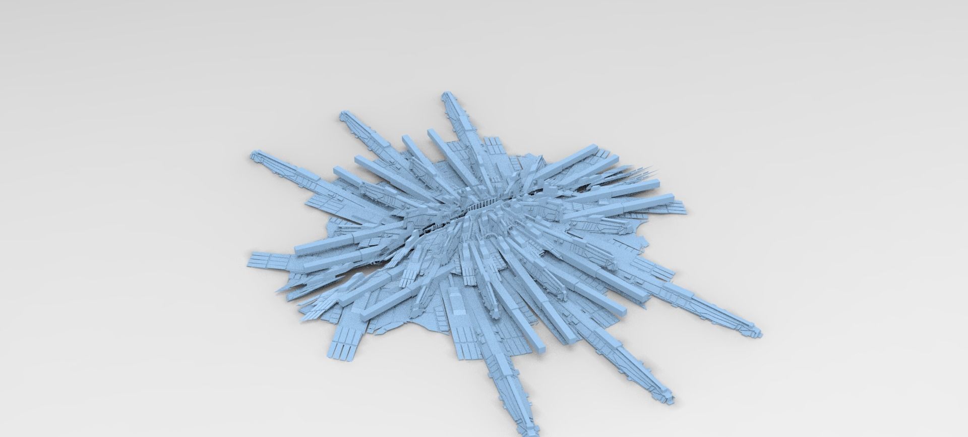 Sci fi Scorpion Claw rock 1 3D model_1