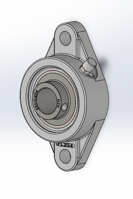 ssuc204 fl204 bearing 3D model_2