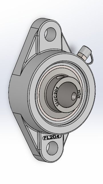 ssuc204 fl204 bearing 3D model_1