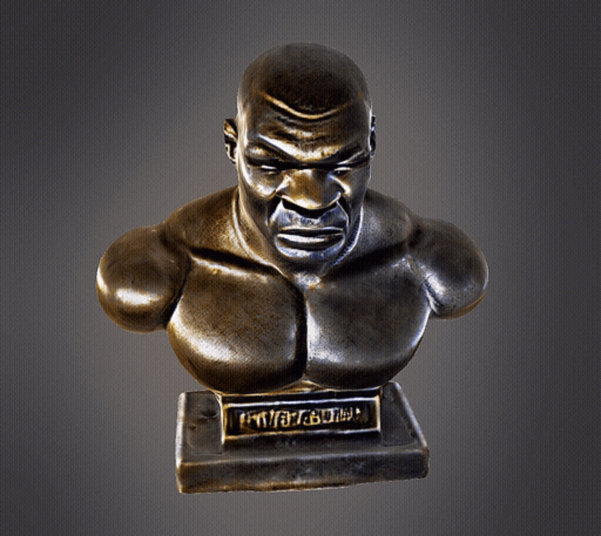 Mike Tyson 3d Bust 3D print model_3