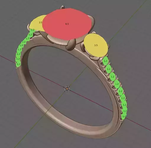 3 stone or engagement ring   