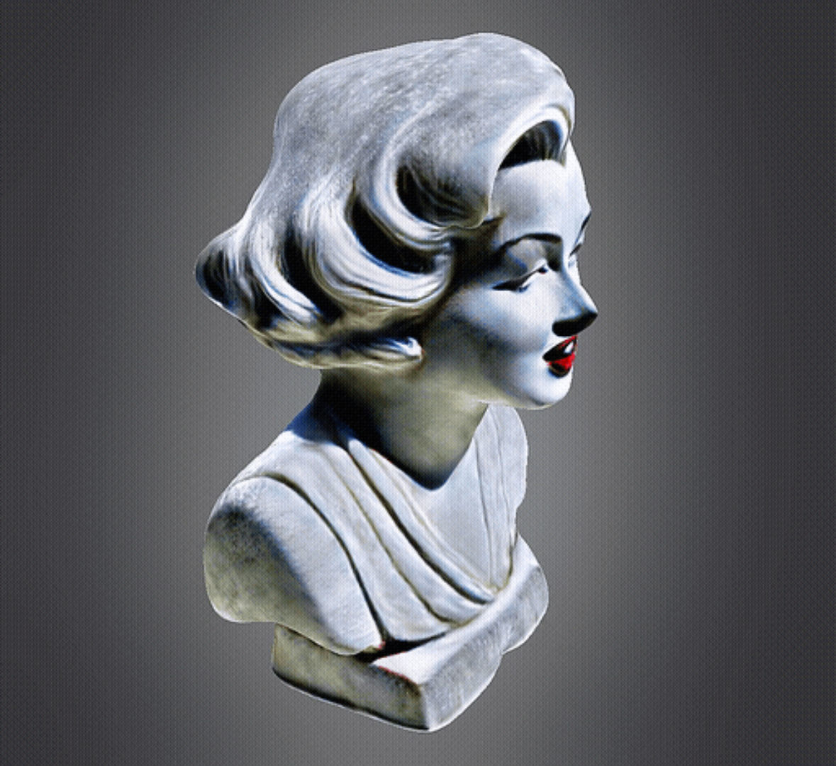 Marilyn Monroe 3d Bust 3D print model_3