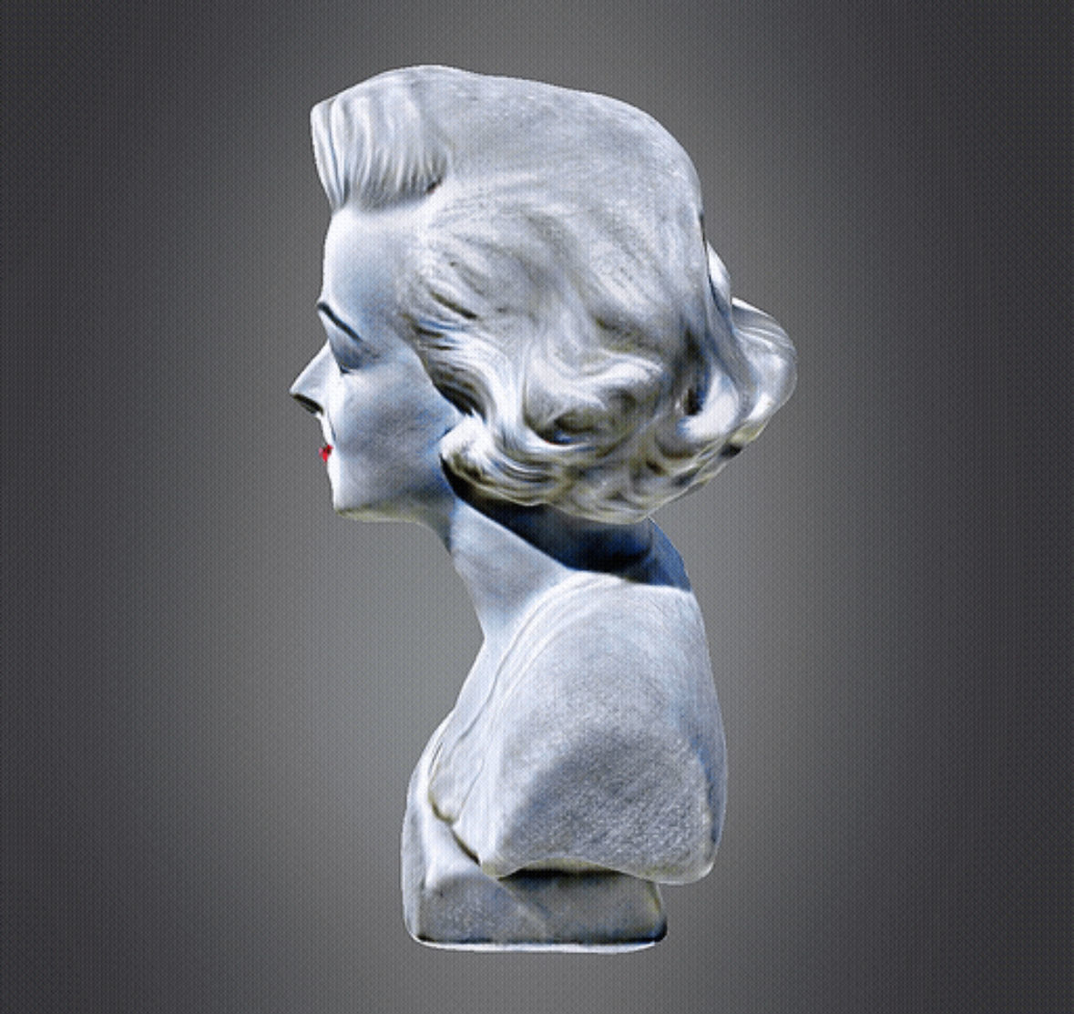 Marilyn Monroe 3d Bust 3D print model_2