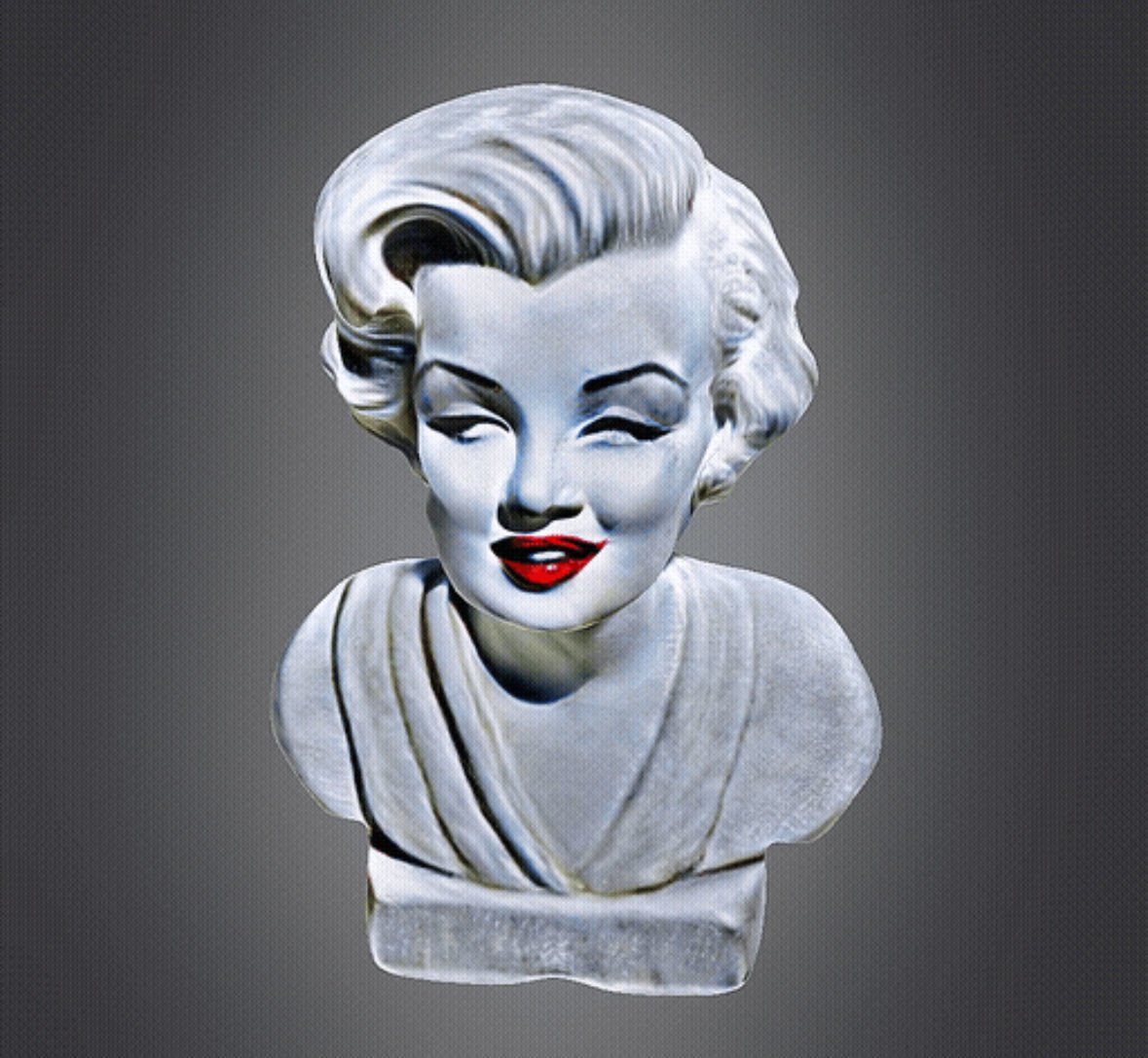 Marilyn Monroe 3d Bust 3D print model_5