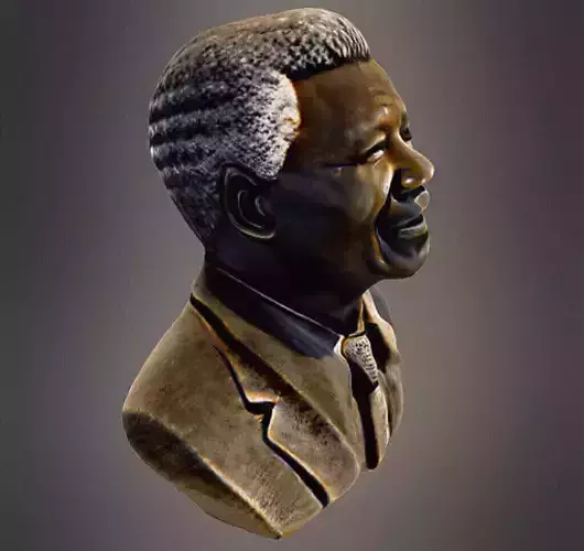 Nelson Mandela 3d Bust 3D print model
