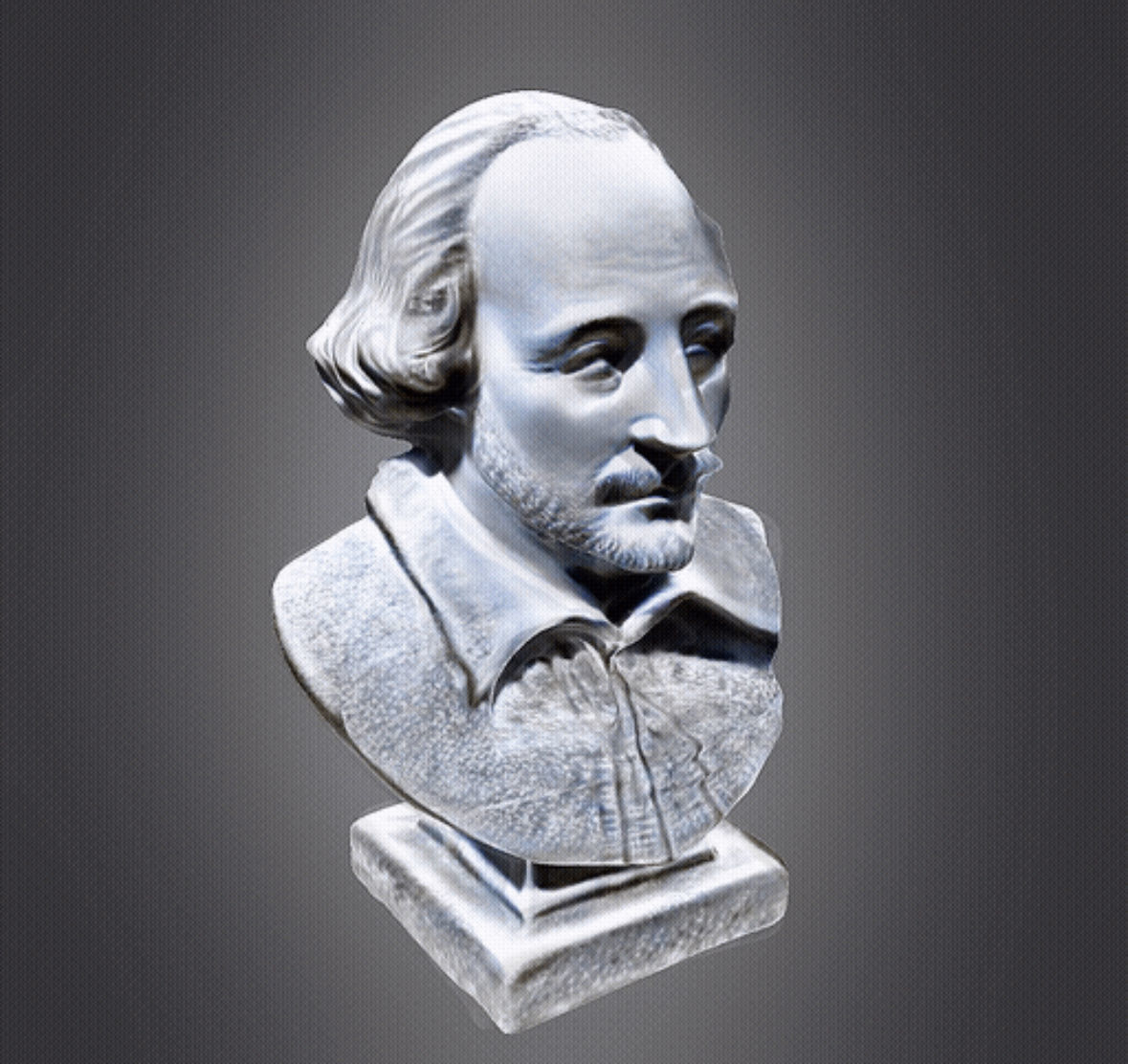 William Shakespeare 3d bust 3D print model_2